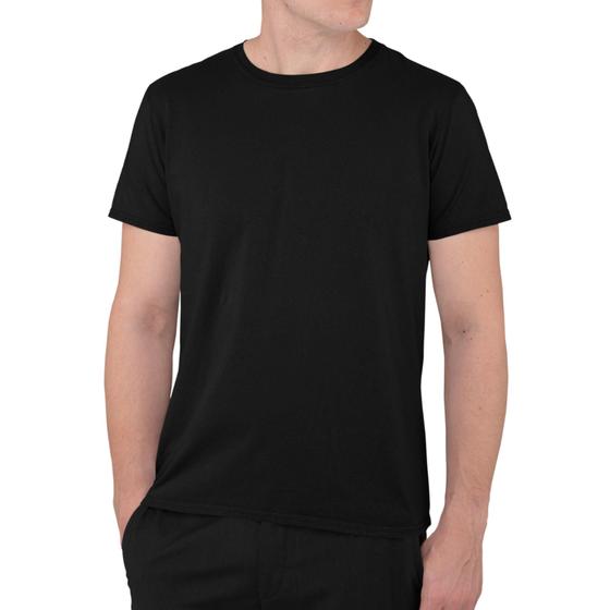 Imagem de Camiseta Masculina Lisa Básica 100% Algodão Fio 30.1 Neutra