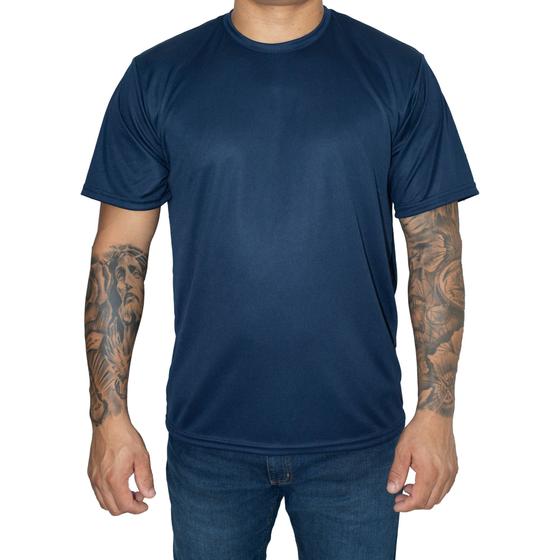 Imagem de Camiseta Masculina Lisa Básica 100 %  Poliéster DRY-FIT  ideal Para Treino Corrida Academia