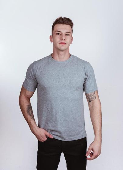 Imagem de Camiseta Masculina Lisa de Algodão