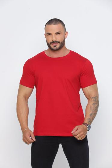 Imagem de Camiseta Masculina Lisa Diversas Cores Qualidade Premium Fio 30.1 Penteado 100% Algodão Vjottas