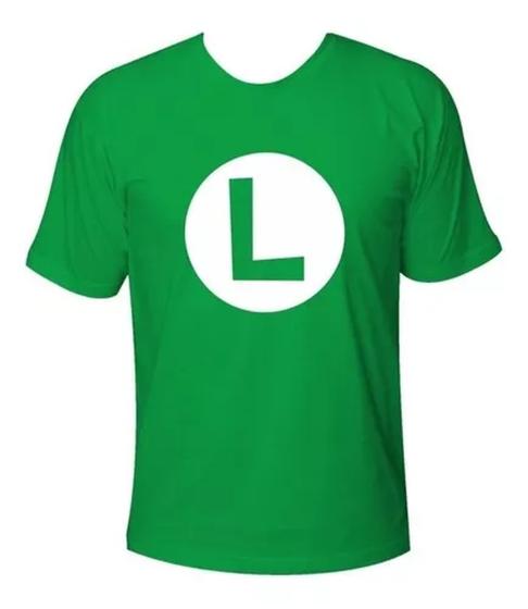 Imagem de Camiseta Masculina Luigi Camisa Verde 100% Algodão