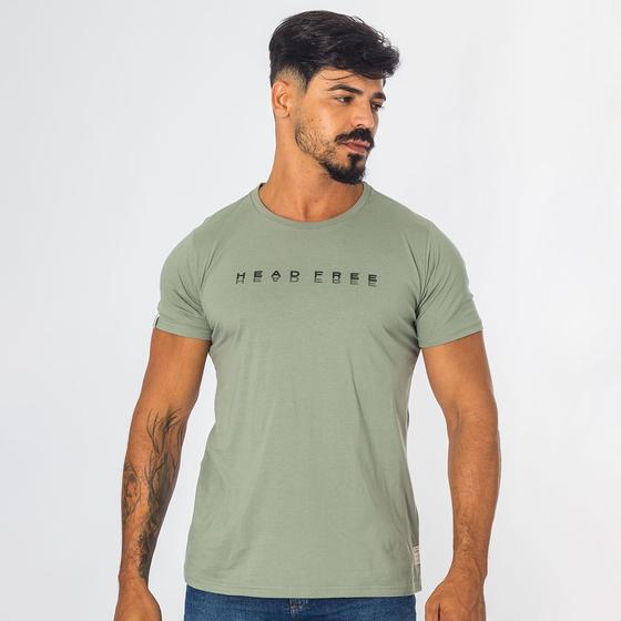 Imagem de Camiseta Masculina Malha Algodão Head Free Manga Curta