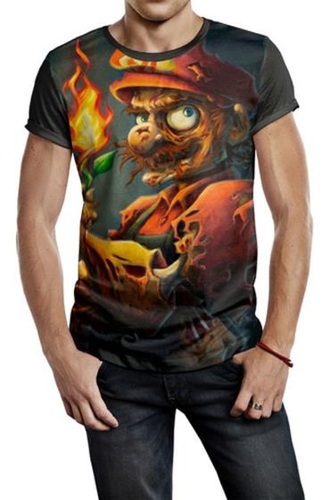 Imagem de Camiseta Masculina Mario Bros Super Mario Zombie Ref:309