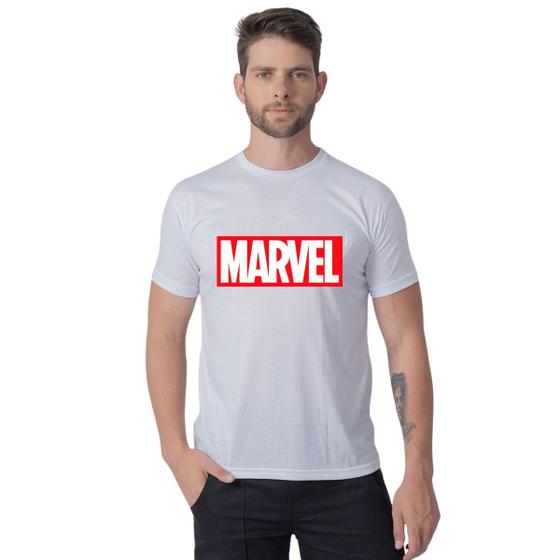 Imagem de Camiseta Masculina Marvel Estampada Tendência Casual Básica Algodão Premium 