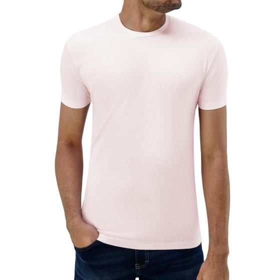 Imagem de Camiseta Masculina Ogochi Slim Fit Algodão Rosado