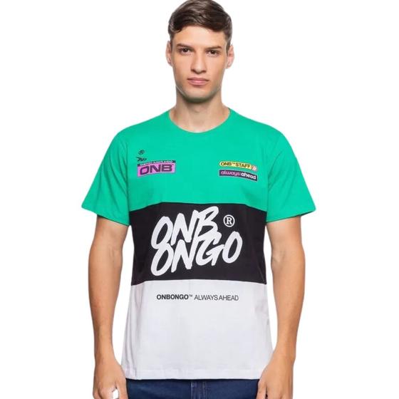 Imagem de Camiseta Masculina Onbongo Especial Badu Recorte Verde ON260