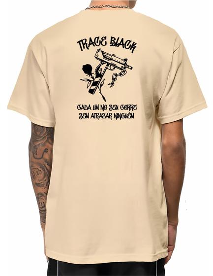 Imagem de Camiseta Masculina Oversized Camisa Streetwear Trace Seu Corre 100% Algodão