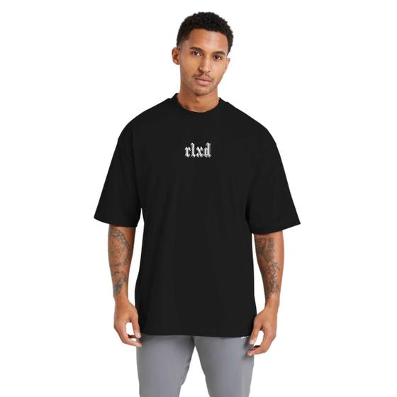 Imagem de Camiseta Masculina Oversized para Treinos, Feita de Algodão, Estilo Streetwear Rlxd