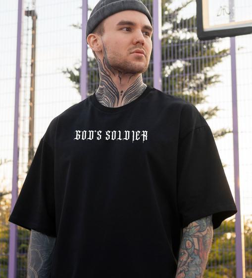 Imagem de Camiseta Masculina Oversized Premium God's Soldier