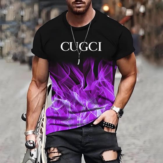 Imagem de Camiseta Masculina Oversized Vintage 3D - Estilo Harajuku Streetwear