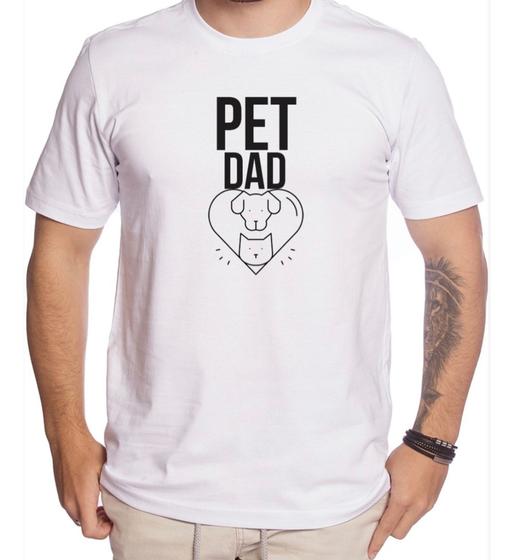 Imagem de Camiseta Masculina Pai De Pet Gato/Cachorro Dad Cat Dog Dia Dos Pais