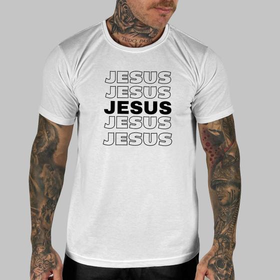 Imagem de Camiseta Masculina Personalizada Jesus Básica