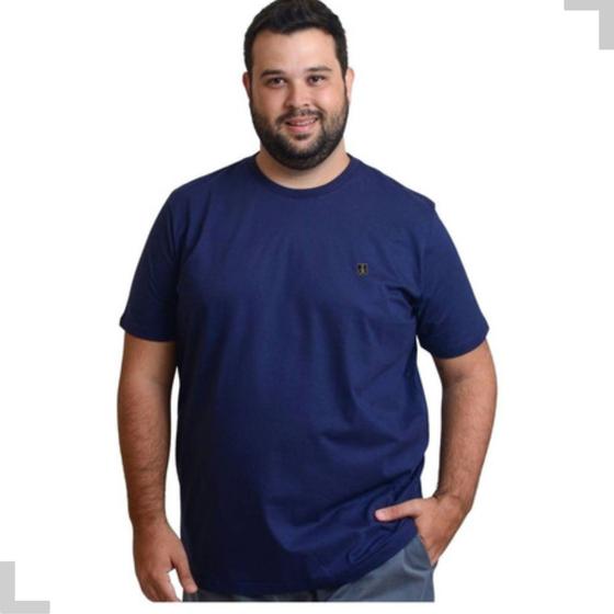 Imagem de Camiseta Masculina Plus Size Básica de Algodão