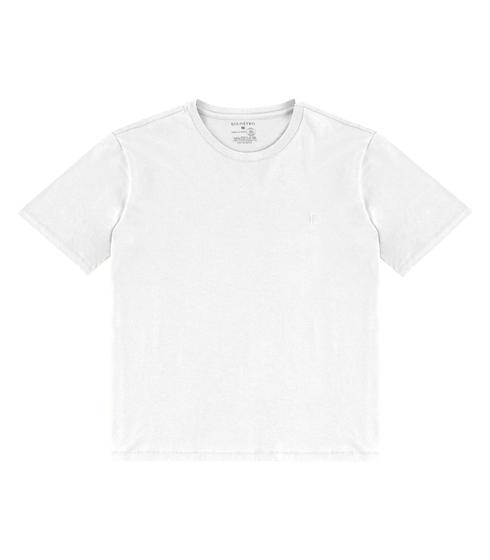 Imagem de Camiseta Masculina Plus Size Meia Malha Diametro Branco