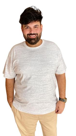Imagem de Camiseta Masculina Plus Size Tecido Diferenciado