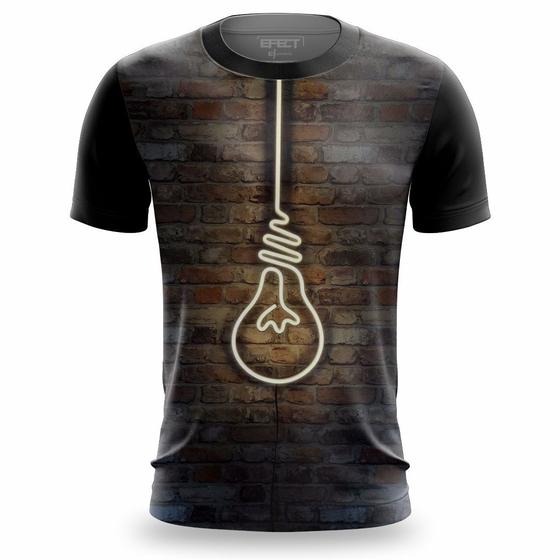 Imagem de Camiseta Masculina Poliéster Camisa Estampada 3D Toque Suave