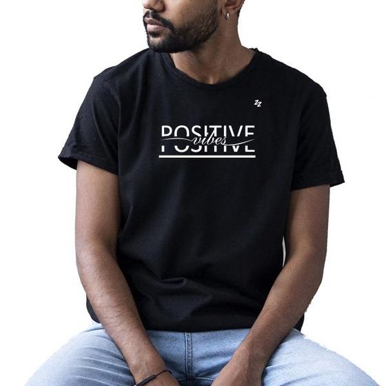 Imagem de Camiseta masculina positive vibes