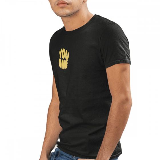 Imagem de Camiseta Masculina Preta Slim Estampada