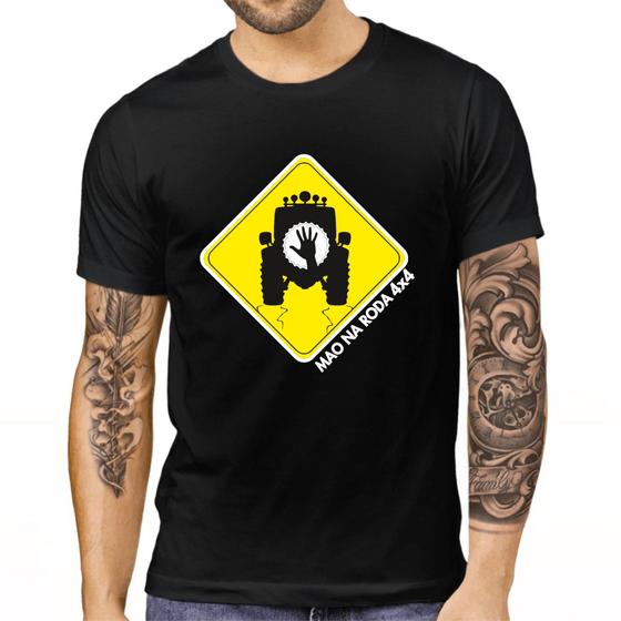 Imagem de Camiseta Masculina Preta Trilha Troller 4x4 Montanha Escalada