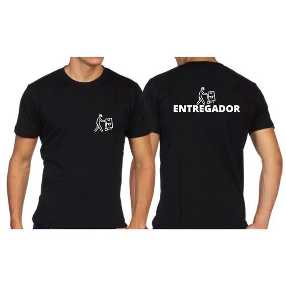 Imagem de Camiseta Masculina Profissão Entregador Uniforme