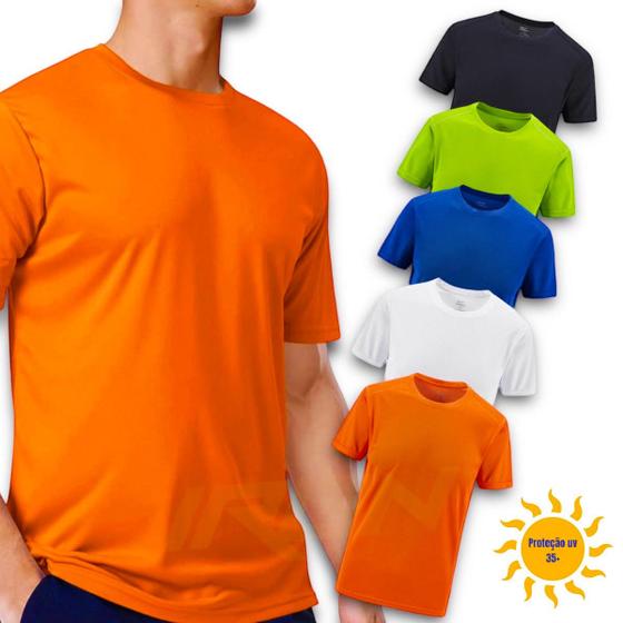 Imagem de Camiseta Masculina PROTEÇÃO SOLAR UV MANGA CURTA  Academia Praia Corrida 505