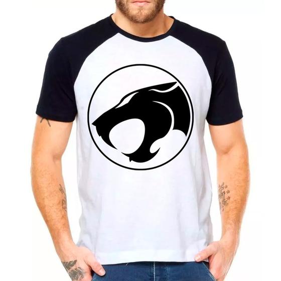 Imagem de Camiseta Masculina Raglan Branca Desenho Thundercast 02