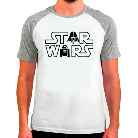 Imagem de Camiseta Masculina Raglan Cinza Branca Star Wars Filme 05