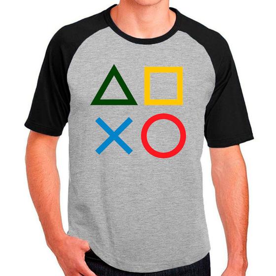 Imagem de Camiseta Masculina Raglan Cinza Playstation 02