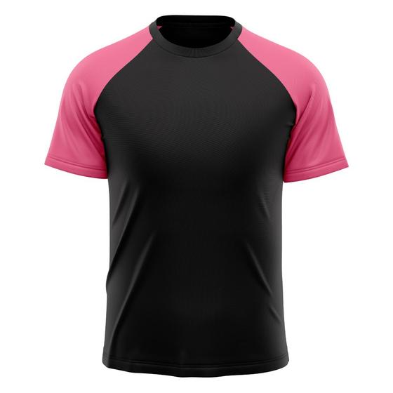 Imagem de Camiseta Masculina Raglan Dry Fit Proteção Solar UV Básica