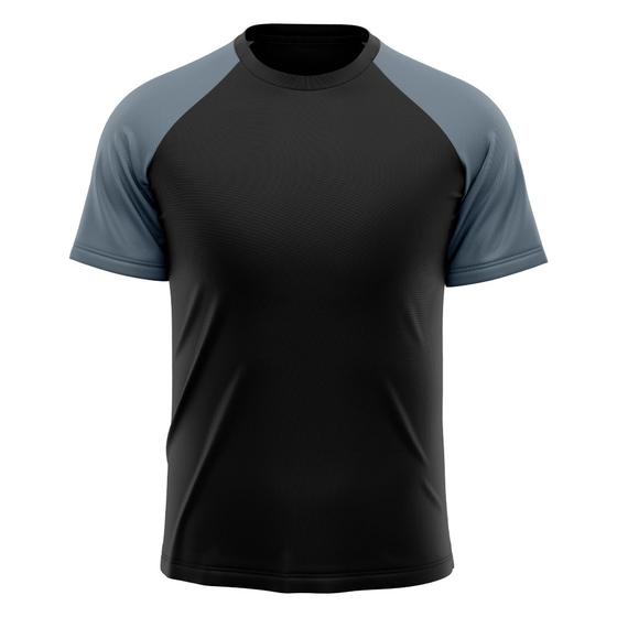 Imagem de Camiseta Masculina Raglan Dry Fit Proteção Solar UV Básica