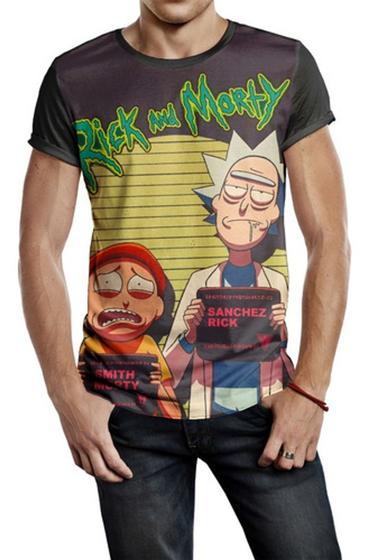 Imagem de Camiseta Masculina Rick And Morty Preso Full Print Ref:705
