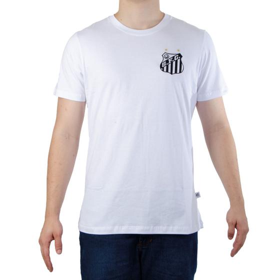 Imagem de Camiseta Masculina Santos Classic Algodão Branca