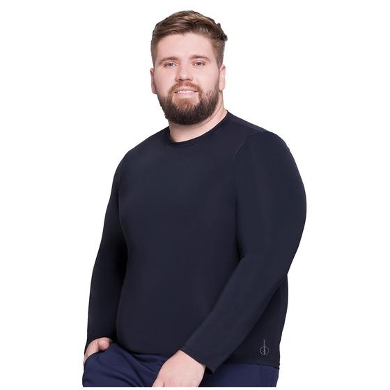 Imagem de Camiseta Masculina Selene Manga Longa Plus Size Proteção UV