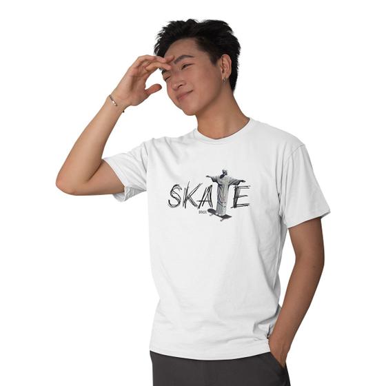 Imagem de Camiseta Masculina Skate Sk8 Cristo Redentor Rio de Janeiro