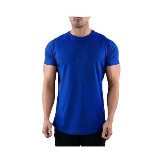 Imagem de Camiseta Masculina Slim Fit de Algodão - Ideal para Academia, Verão e Fitness