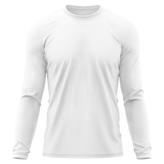 Imagem de Camiseta Masculina Térmica Proteção Solar UV  50/ Praia Treino Academia Tshirt Praia Esporte Dry Manga Longa