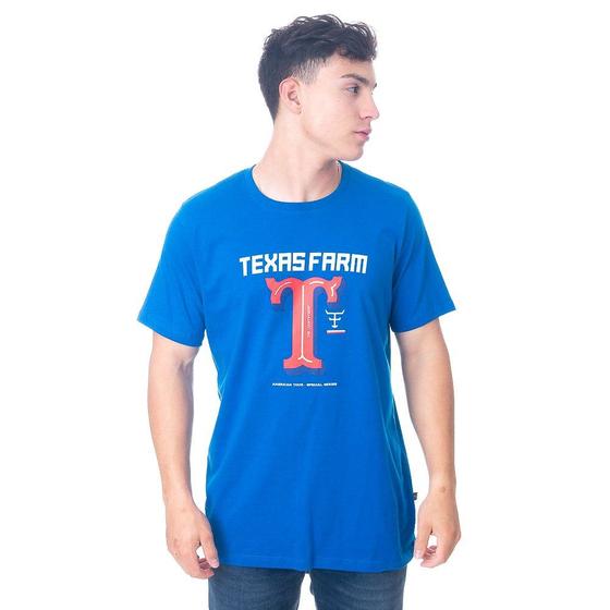 Imagem de Camiseta Masculina Texas Farm - American Tour - Cm456 - Azul Royal