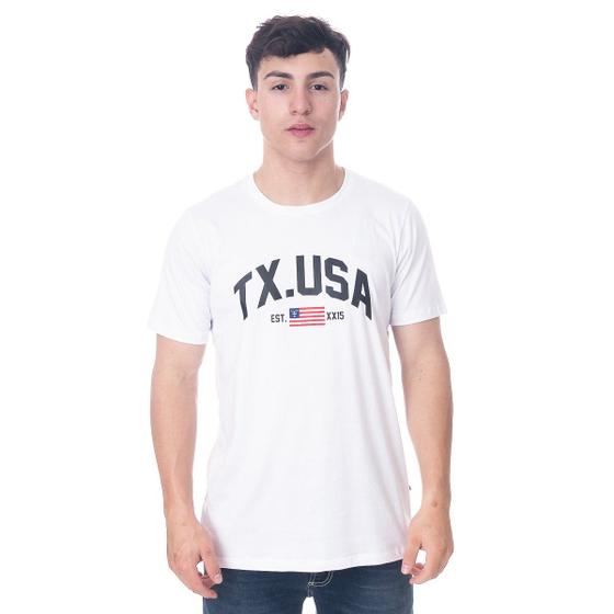 Imagem de Camiseta Masculina Texas Farm - American Tour - Cm479 - Branco