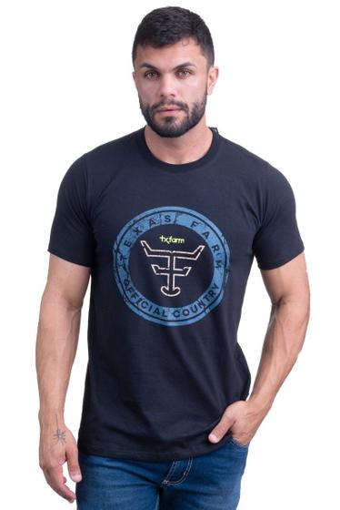 Imagem de Camiseta Masculina Texas Farm - Cm513 - Preto