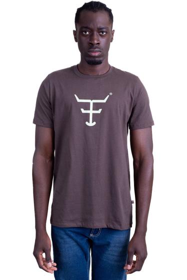 Imagem de Camiseta Masculina Texas Farm - Cm589 - Do Pp Ao Gg - Marrom Cafe/ M. Caqui