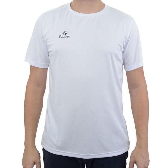 Imagem de Camiseta Masculina Topper MC Classic New Branca - 4323001