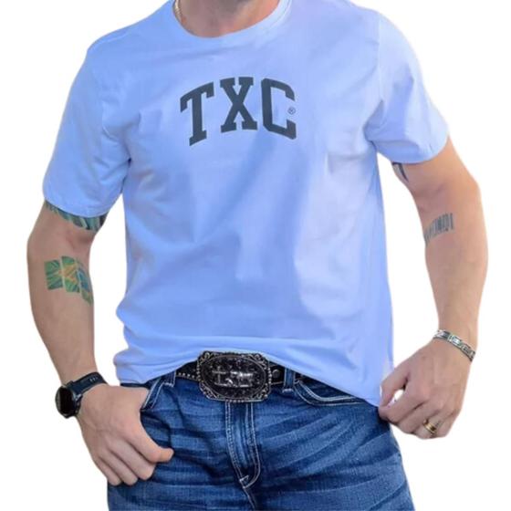 Imagem de Camiseta Masculina TXC Branca 19737 Plus