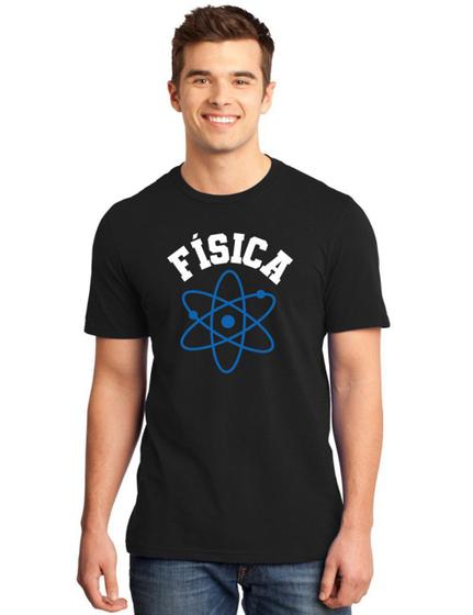 Camiseta Masculina Universitária Faculdade Física Menor preço em Camiseta Masculina Universitária Faculdade Física