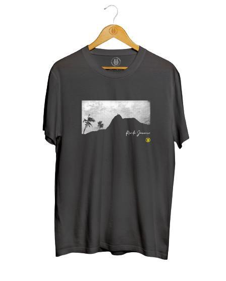 Imagem de Camiseta Masculina UNU RJ em malha 100% algodão manga curta