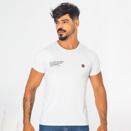 Imagem de Camiseta Masculina Viscolycra Com Escrita Casual Premium