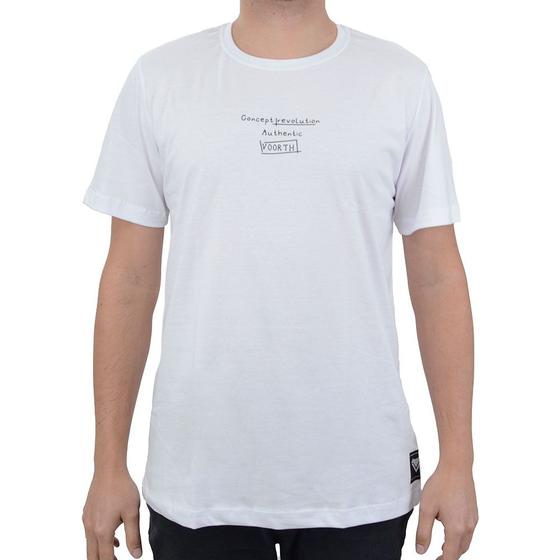 Imagem de Camiseta Masculina Voorth T-Shirt Branca - 5377