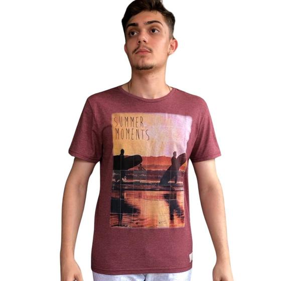 Imagem de Camiseta Masculino Summer Moments Cor Coral 09548-0046 - Pitt