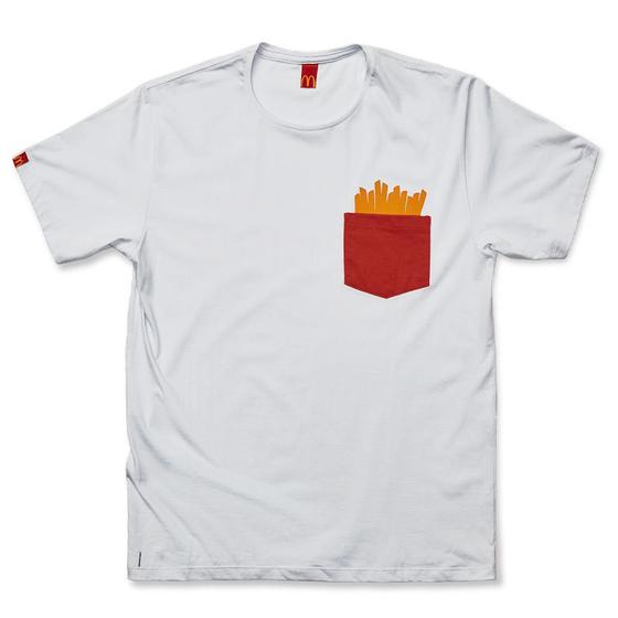 Camiseta McFritas Bolso - McDonalds Imagem de Camiseta McFritas Bolso