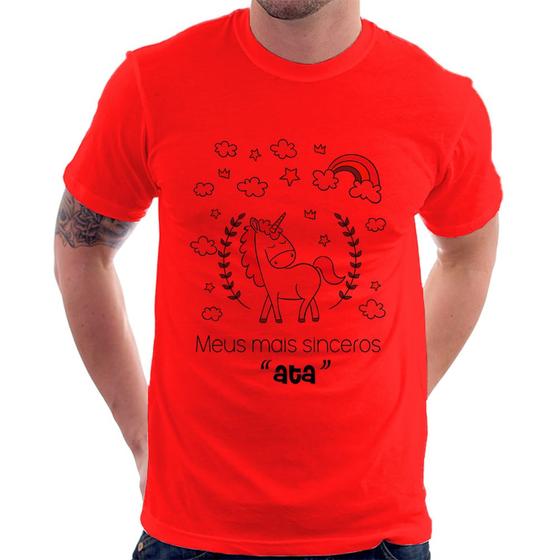 Imagem de Camiseta Meus mais sinceros "ata" - Foca na Moda