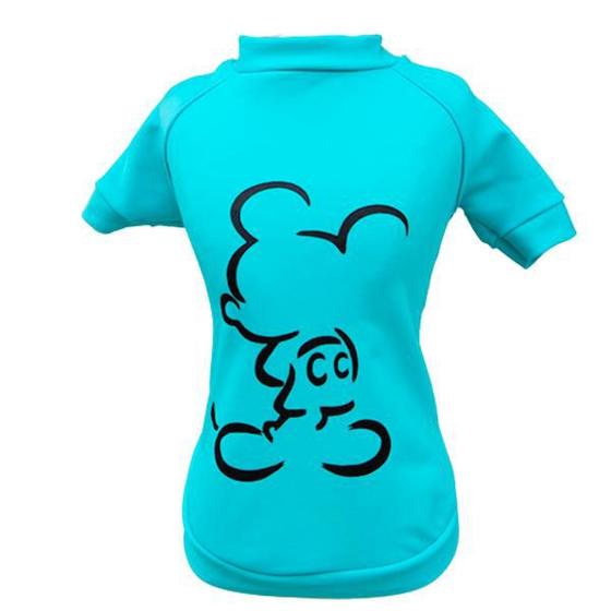 Imagem de Camiseta Mickey Azul com Proteção UV para cachorro